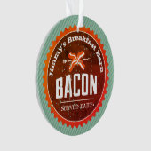 Aangepaste naam kerstversiering bij ontbijt ornament (voorkant)