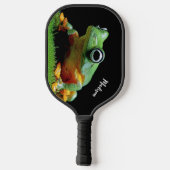 Aangepaste naam kikker pickleball paddle (Achterkant)