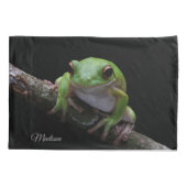 Aangepaste naam Kikker Pillow Hoesje Kussensloop (Achterkant)