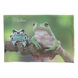 Aangepaste naam Kikker Pillow Hoesje Kussensloop