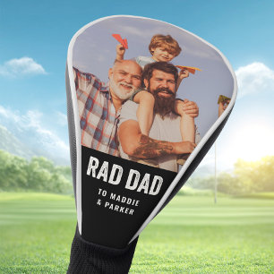 Aangepaste naam Kind Cool Modern RAD DAD Aangepast Golfheadcover