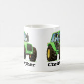 Aangepaste naam Kind Groene Boerderij Tractor Koffiemok (Center)