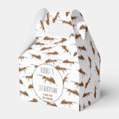 Aangepaste naam kind op jaardag in ants Patroon Bedankdoosjes (Voorkant Zijde)