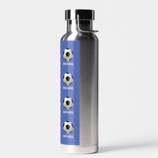 Aangepaste naam kind Voetbal Waterfles (Links)