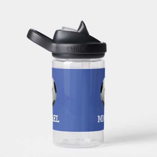 Aangepaste naam kind Voetbal Waterfles (Rechts)