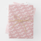 Aangepaste naam Kinder Gift Inpakpapier Vel (In situ)
