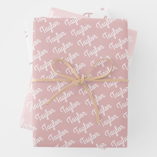 Aangepaste naam Kinder Gift Inpakpapier Vel (In situ)