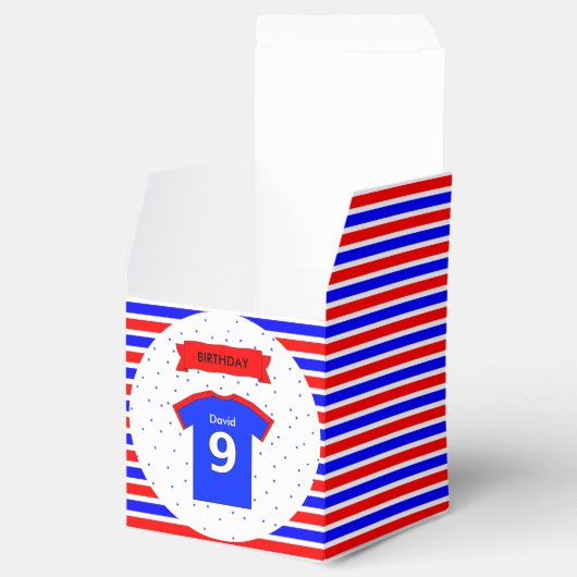 Aangepaste naam Kinder partij 9e verjaardag Bedankdoosjes (Geopend)