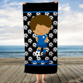 Aangepaste naam Kinder Voetbal Strandlaken