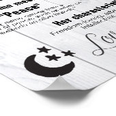 Aangepaste naam kindermeisje Foto's van jou op maa Poster (Hoek)