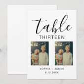 Aangepaste naam Kindertijd Foto's Tafel Nummer Kaart (Voorkant / Achterkant)