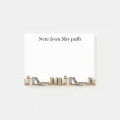 Aangepaste naam klas milieueducatiegeschenk post-it® notes (Voorkant)