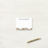 Aangepaste naam klas milieueducatiegeschenk post-it® notes (Op bureau)
