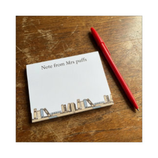 Aangepaste naam klas milieueducatiegeschenk post-it® notes