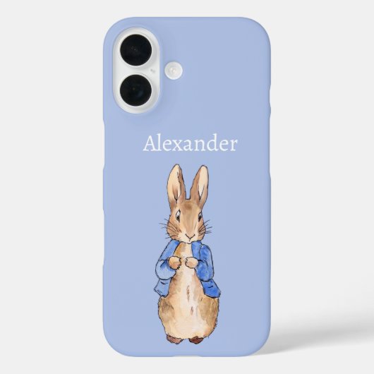 Aangepaste naam klassieke konijn Case-Mate iPhone case (Achterkant)