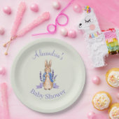 Aangepaste naam Klassieke konijn Papieren Bordje (Feest)