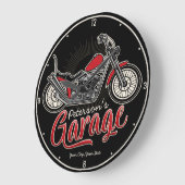 Aangepaste NAAM Klassieke motorfiets Grote Klok (Hoek)