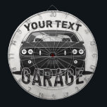 Aangepaste naam Klassieke muskus Auto Garage Retro Dartbord<br><div class="desc">Aangepaste Classic Muscle Car Garage Retro Custom Racing Gifts - Aanpassen met jouw naam of aangepaste tekst. Optie om de achtergrondkleur ook te veranderen! Perfecte toevoeging aan om het even welk Klassieke collectie van de Ventilator van de Auto en MuscleCar. 1967 1968 1969 1970 1971 1972 A-Body B-Body E-Body Big...</div>
