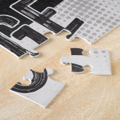 Aangepaste naam Klassieke muskus Auto Garage Retro Legpuzzel (Zijkant)