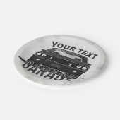 Aangepaste naam Klassieke muskus Auto Garage Retro Papieren Bordje (Gekanteld)