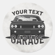 Aangepaste naam Klassieke muskus Auto Garage Retro