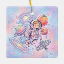 Aangepaste Naam Kleine Astronaut Jongen Ruimte Ste