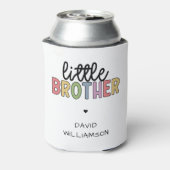 Aangepaste naam kleine broer schattig gepersonalis blikjeskoeler (Blikje Achterkant)