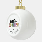 Aangepaste naam Kleine Brother Cute op maat Keramische Bal Ornament (Rechts)