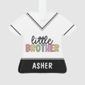 Aangepaste naam Kleine Brother Cute op maat Ornament (achterkant)