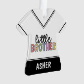Aangepaste naam Kleine Brother Cute op maat Ornament (voorkant)