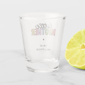 Aangepaste naam Kleine Brother Cute op maat Shot Glas (Achterkant)