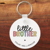 Aangepaste naam Kleine Brother Cute op maat Sleutelhanger (Voorkant)