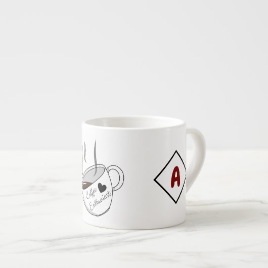 Aangepaste Naam Kleine Espresso Cup | Gezegde Coff Espresso Kop (Voorkant rechts)