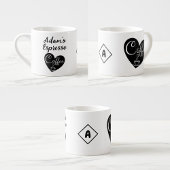 Aangepaste Naam Kleine Espresso Cup | Love Coffee Espresso Kop