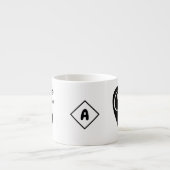 Aangepaste Naam Kleine Espresso Cup | Love Coffee  Kop (Voorkant)
