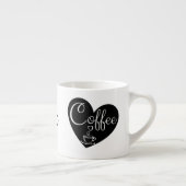Aangepaste Naam Kleine Espresso Cup | Love Coffee  Kop (Rechts)