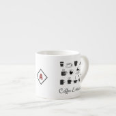 Aangepaste Naam Kleine Espresso Cup | Quote Coffee Espresso Kop (Voorkant rechts)
