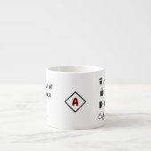 Aangepaste Naam Kleine Espresso Cup | Quote Coffee Kop (Voorkant)