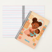 Aangepaste naam Kleine Handjes, Grote Liefde Notitieboek (Binnen)