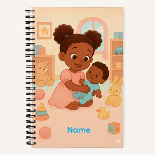 Aangepaste naam Kleine Handjes, Grote Liefde Notitieboek (Voorkant)