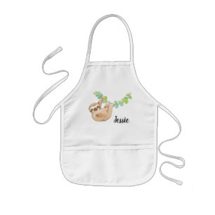 Aangepaste naam Kleine sleuf Childrens Apron Kinder Schort