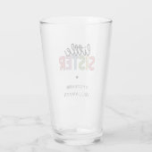 Aangepaste naam Kleine zuster Cute Speciaal Glas (Achterkant)