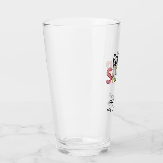Aangepaste naam Kleine zuster Cute Speciaal Glas (Rechts)