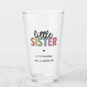 Aangepaste naam Kleine zuster Cute Speciaal Glas (Voorkant)