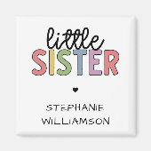 Aangepaste naam Kleine zuster Cute Speciaal Magneet (Voorkant)