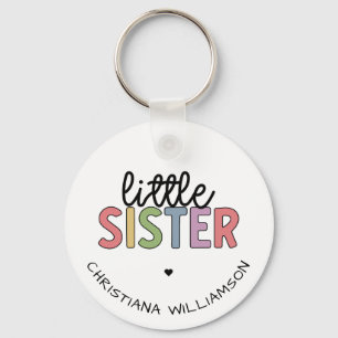 Aangepaste naam Kleine zuster Cute Speciaal Sleutelhanger