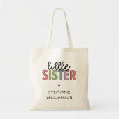 Aangepaste naam Kleine zuster Cute Speciaal Tote Bag (Voorkant)
