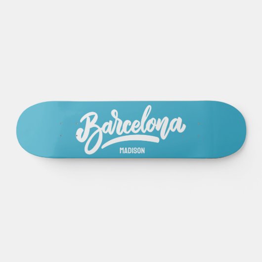 Aangepaste naam & kleur Barcelona Persoonlijk Skateboard (Horizontaal)