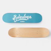 Aangepaste naam & kleur Barcelona Persoonlijk Skateboard (Horizontaal)