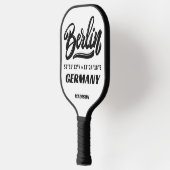 Aangepaste naam & kleur Berlijn Duitsland Coördina Pickleball Paddle (Links)